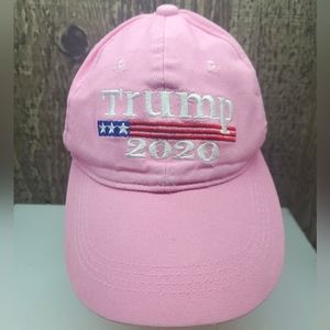 Trump 2020 Maga Presidental Baseball Cap Hat Pink One Size Fits All Adjustable